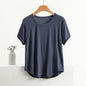 XL to 8XL plus size O-Neck Tshirts Women's basic T-shirt solid color half sleeves summer simple Tee Tops Bottoming Tees all mat