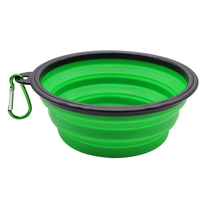 Pet Portable Collapsible Silicone Water Bowl
