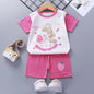 Fashion New Children Sets 6m-6y Toddler Costume Summer Blouse + Shorts Set For Kids Clothing Baby Girls T-shirt Outfit