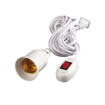 E27 LED Lamp Base with Switch – Universal Screw Socket Adapter for DIY Lighting