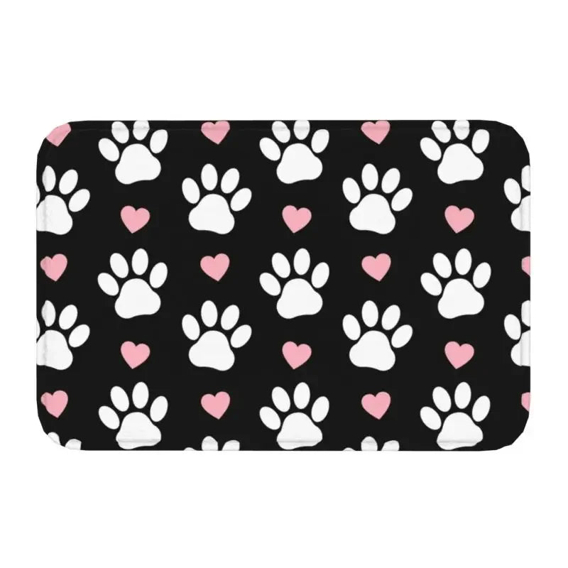 Personalized Paw Prints Dog Doormat Mat Anti-Slip Animal Kitchen Bath Balcony Rug Carpet 40*60cm