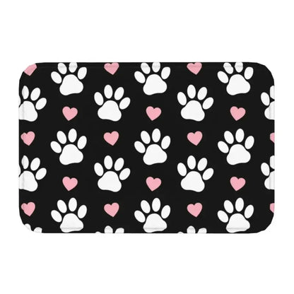 Personalized Paw Prints Dog Doormat Mat Anti-Slip Animal Kitchen Bath Balcony Rug Carpet 40*60cm