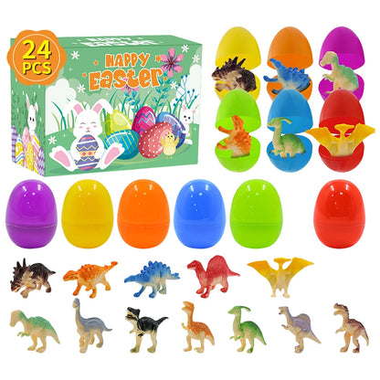 122-12PCS Easter Basket Stuffers with Stress Relief Toys Surprise Easter Eggs for Easter Egg Hunt Easter Party Favors Easter Egg