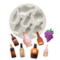 Grapes Wine Shapes Silicone Fondant Cake Chocolate Candy Silicone Decorating Mold Tools