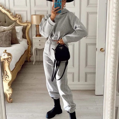 Women’s Oversized Winter Tracksuit – Hoodie & Sweatpants Set