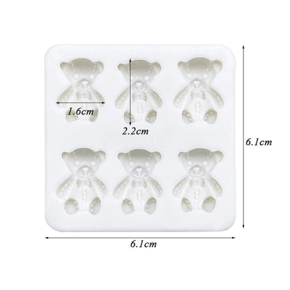 Bear Silicone Cake Baking Mold Sugarcraft Chocolate Cupcake Resin Tools Fondant Decorating Tools
