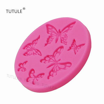GJ-374 Butterfly Silicone Molds Flip Cake Molds Baking Tools Cake Decoration Chocolate Molds DIY Drip Molds