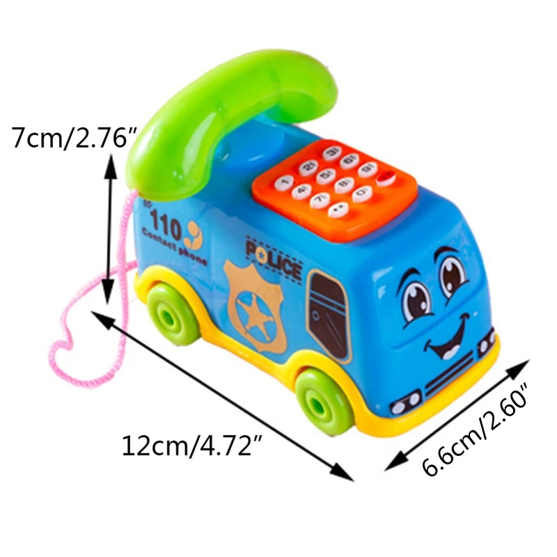 Lifelike Children's Telephone Educational Toy Set: For Kids Over 1 Year Old, Keyboard Included, Intelligence-Boosting, Random Colors