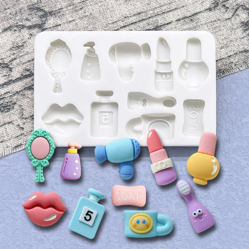 Makeup Hair Dryer Mirror Silicone Mold – Sugarcraft & Resin Tool