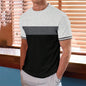 Summer new men's printed T-shirt round neck street Harajuku sports casual men's short sleeved plus size comfortable top