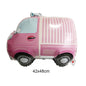 1pc Large Transportation Balloon Racing Balloon Fire Truck Ambulance School Bus Excavator Motorcycle Balloon for Boys Birthday