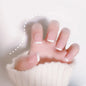 24pcs Full Cover Long False Press On Nails With Designs Light Green Stripe Gradient
