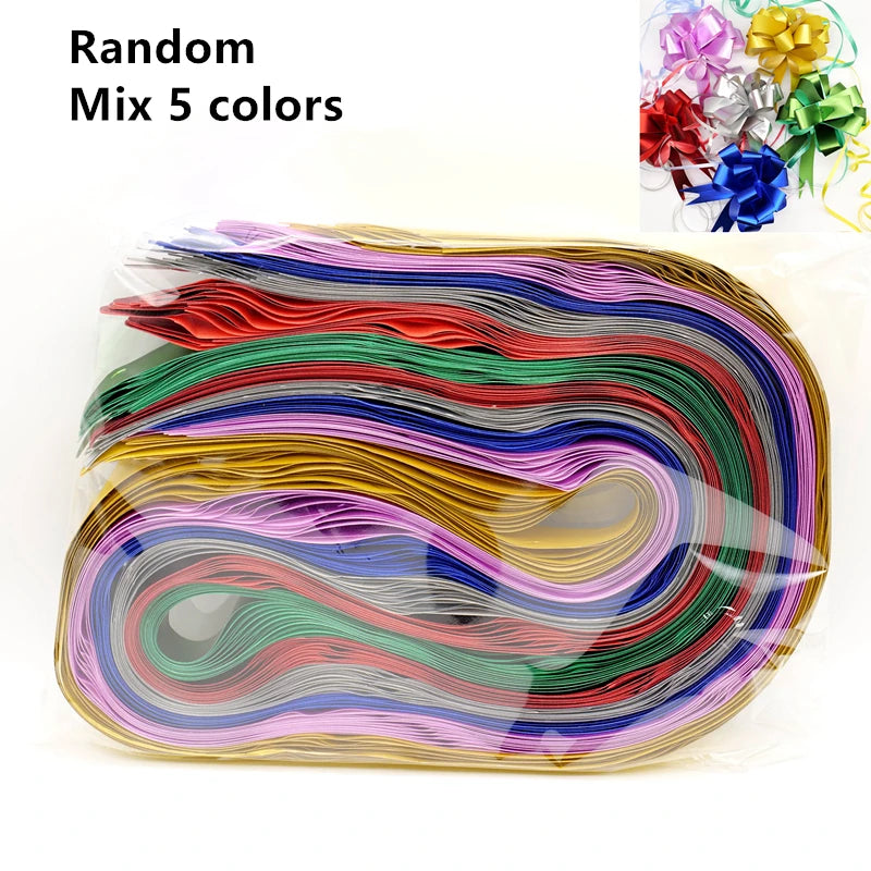 10/20/50Pcs Pull Bow Flower Pull Tie Ribbon for Christmas, Valentines Day, Wedding,Mother's Day, Birthday Party Gift Decoration