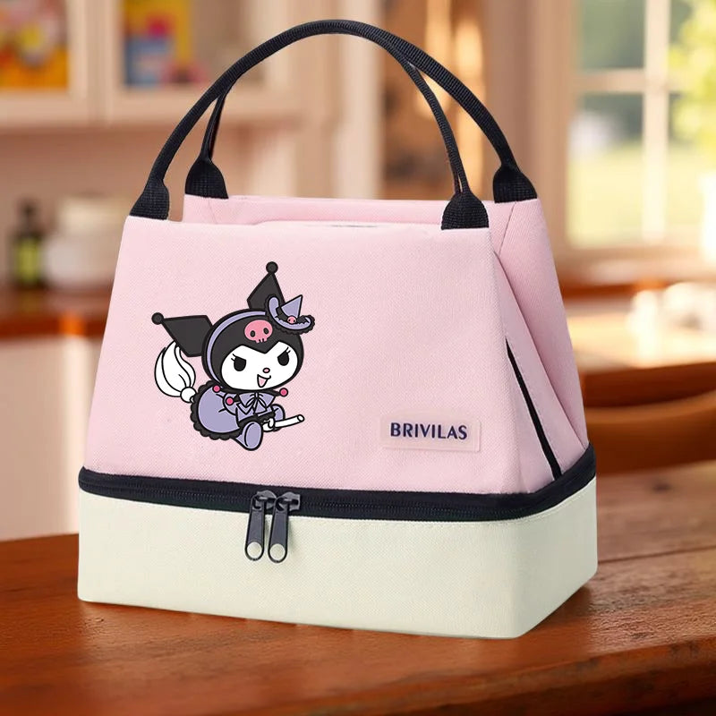 Hello kitty Insulated Lunch Bag Leak-Proof Thermal Food Carrier with Sturdy Handles for students,outdoor picnics,Meal Prep Bag