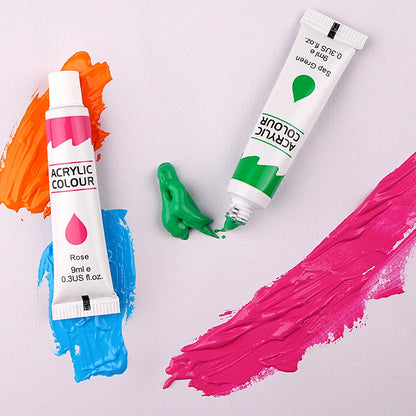 Acrylic Pigment  Paint Set 9mL 12 Colors