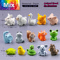 10Pcs Easter Rabbit Dinosaurs Capybara Duck Fox Pig Cat Turtle Frog Bird Figurine Miniature Fairy Garden Decoration Accessories