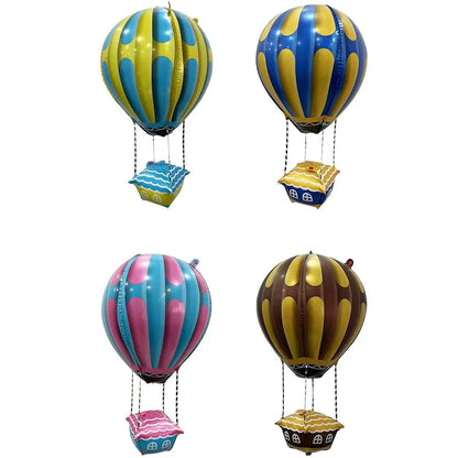 4D Hot Air Balloon Decorations Aluminum Film Balloons for Birthday Baby Shower Wedding Valentine's Day