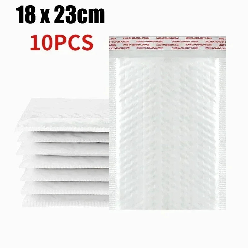 50-10Pack Bubble Envelopes Bag Pearlescent Film Waterproof Bubble Bag Packaging Express Self-Seal Goods Business Mailing Package