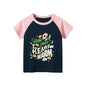 Short Sleeve Children Girl T-shirts Printed 2-8 Years Cotton Toddler Girl Tops Kids Baby Girl Tees Clothes