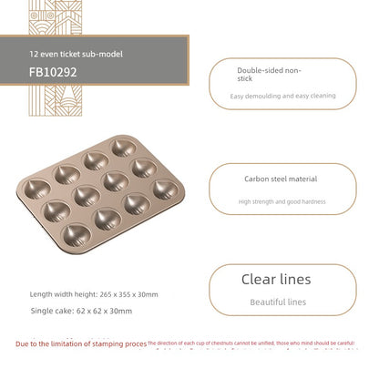 French Bakery Mini Muffin Cup Sub Chiffon Cake Mold