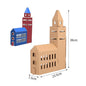 Christmas Paper House DIY Painting Corrugated Board Villa Manor Castle Set Xmas Party Birthday Decoration Kids Gift Home Supply