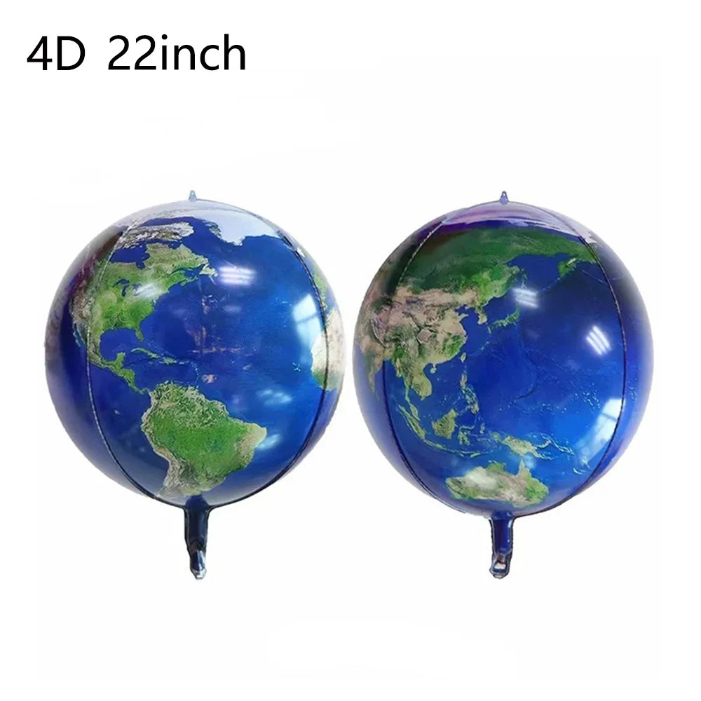 Large Standing Astronaut Balloon Rocket Balloon Outer Space Galaxy Theme Birthday Party Decoration