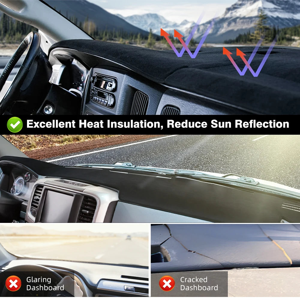 Dash Mat Sun Shade for Toyota RAV4 XA50 (2019–2023) – Anti‑UV Dashboard Cover Carpet Car Accessory