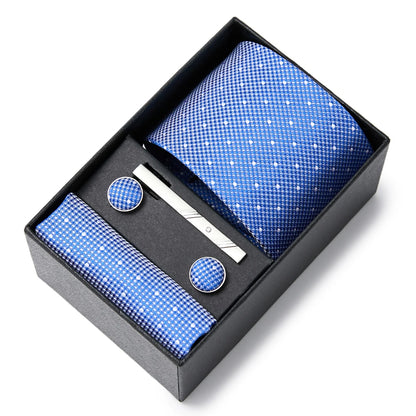 Men's  Tie Pocket Squares Necktie Box Set