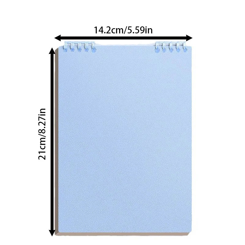 Top-Flip Loose-Leaf Notebook – Wooden, 360° Flipping, Double-Sided No Ink Leakage, Office Essential
