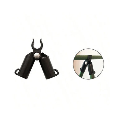 20pcs Garden Plastic-coated Metal Plant Climbing Pole Support Frame, Climbing Pole Connected To The Bracket fixing Clamp Accesso