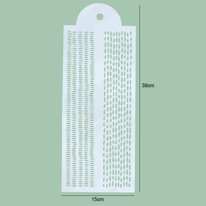 FAIS DU Fondant Cake Mesh Stamps Stencils For DIY Craft Making Wedding Cake Design Plastic Spray Template Cookie Painting Mold