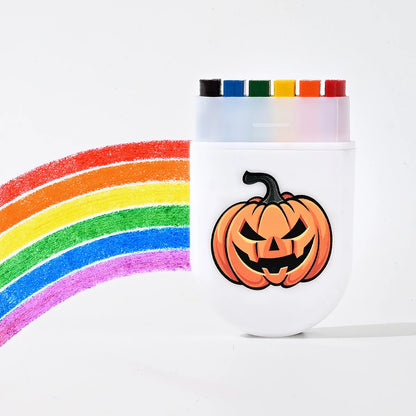 2 Pcs Rainbow Crayon Paint Color Set - Birthday Party Colorful Theme Oil Pastel Accessories, Family Christmas Halloween Gift