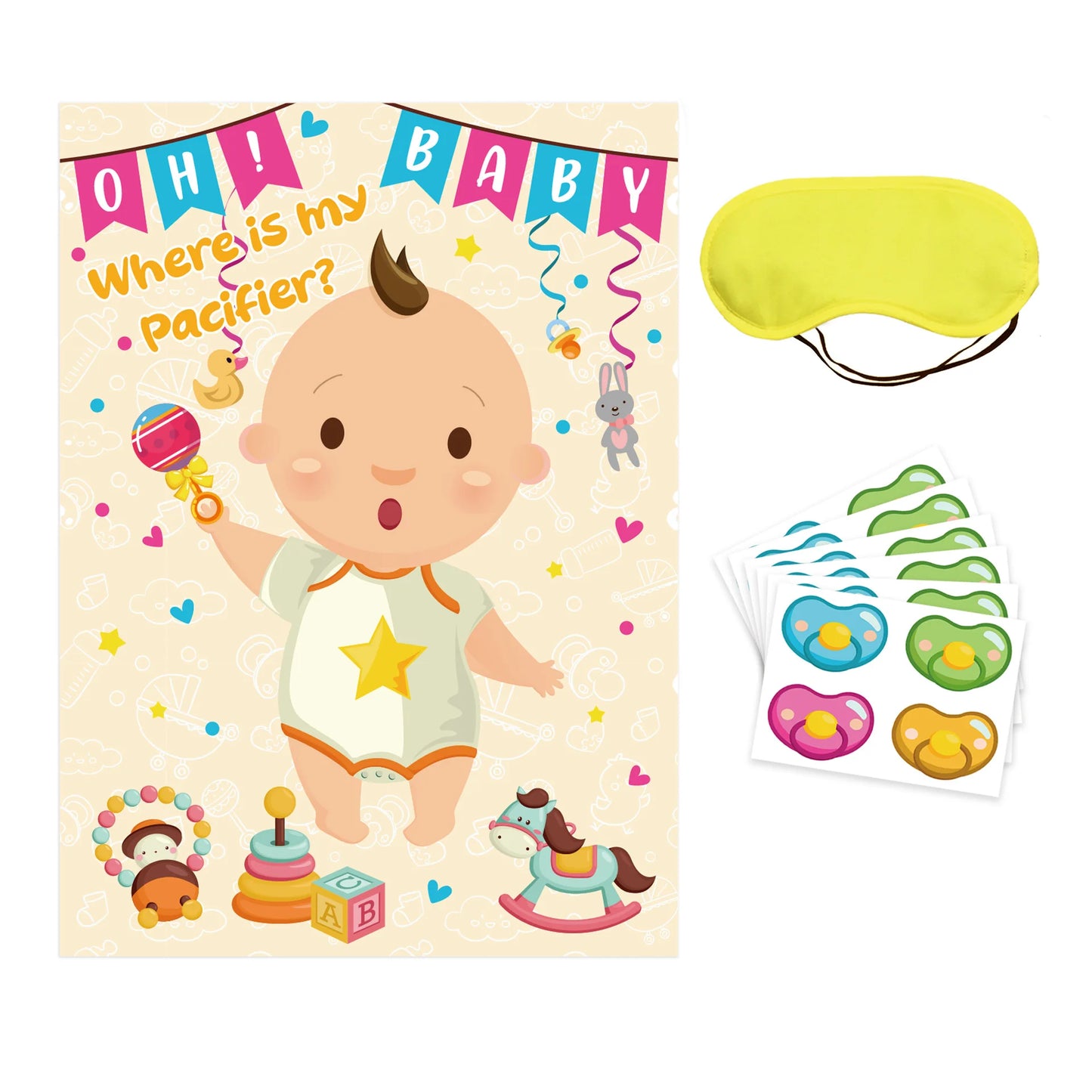 Baby Shower Party Baby Sticker Game Gender Reveal Party Atmosphere Game Props Baby Gender Reveal Party