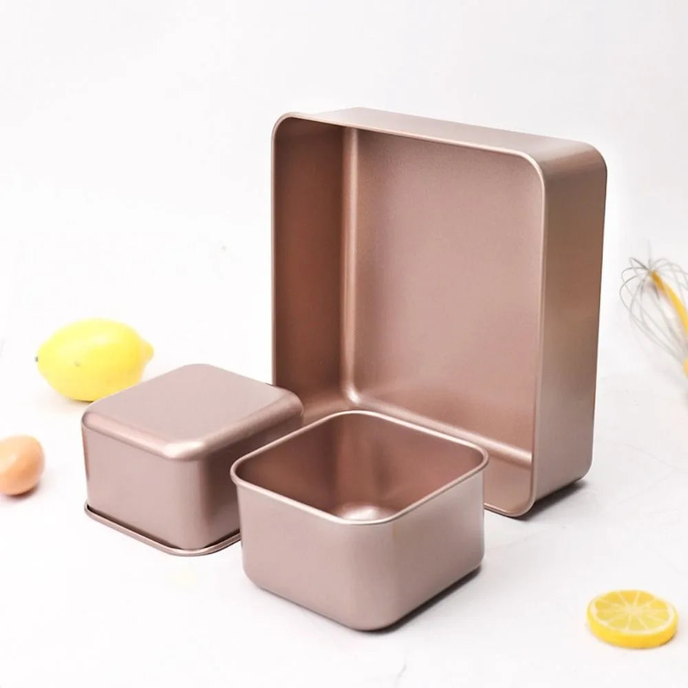 Bakeware Carbon Steel Square Bread Baking Pan Non-Stick Thickened Cake Mold Deepen Easy To Demold Pizza Bread Mold Bakery