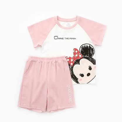 Baby Boys Girls Cartoon T Shirt + Shorts Set Cute Cartoon Pajama Set