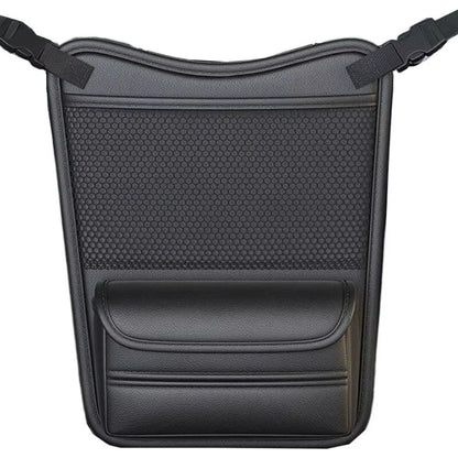 Double Side Storage Car Seat Storage Bag With Tissue Box Mesh Pockets Central Control Storage Pocket Space Saving