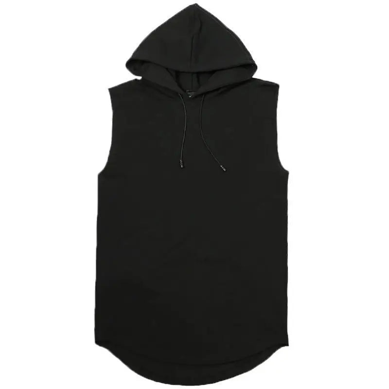Men's Tank Tops Hooded Vest Sleeveless T shirt