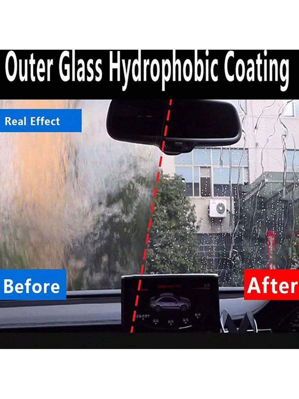 H4Cacle H4Cacle Water Repellent Spray anti Rain Coating for Car Glass Hydrophobic Anti-Rain Liquid Prevention of Sewageradiation Hazards