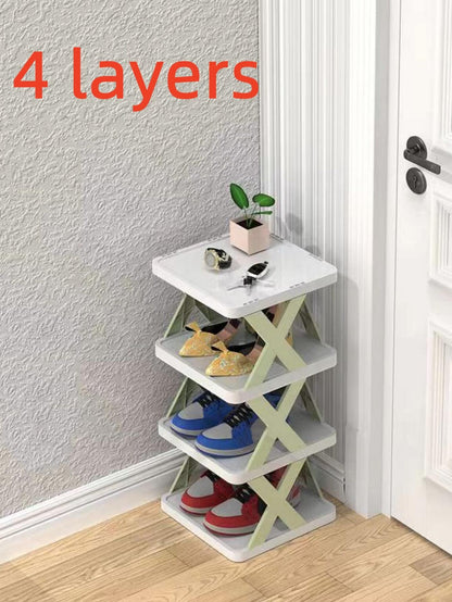 1Pc PP Shoe Storage Rack, Modern Shoe Shelf Organizer and Storage for Floor