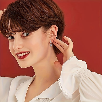 Gothic Chic Skull Dangle Earrings - Hypoallergenic Nickel-Free Copper, Sparkling Cubic Synthetic Zirconia Accents, Perfect for Halloween Parties, Casual Daily Wear, and Goth Fashion Enthusiasts