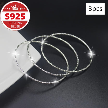 S925 Sterling Silvery Retro Ethnic Style Bracelets, Miao Che Hua Tian Xing Bracelets, Belly Bracelets, Wide Face Bracelets, Women's Jewelry, Daily Wear, Stacked Gifts for Friends, Suitable for All Seasons