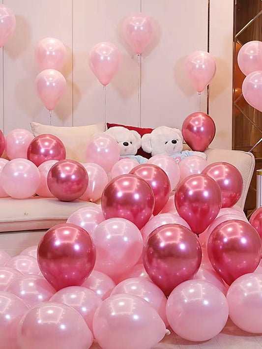 25Pcs Metallic Decorative Balloon, Party Decorative Balloon, for Scene Decor, Room Decor, Birthday Party Supplies, Theme Party Decoration