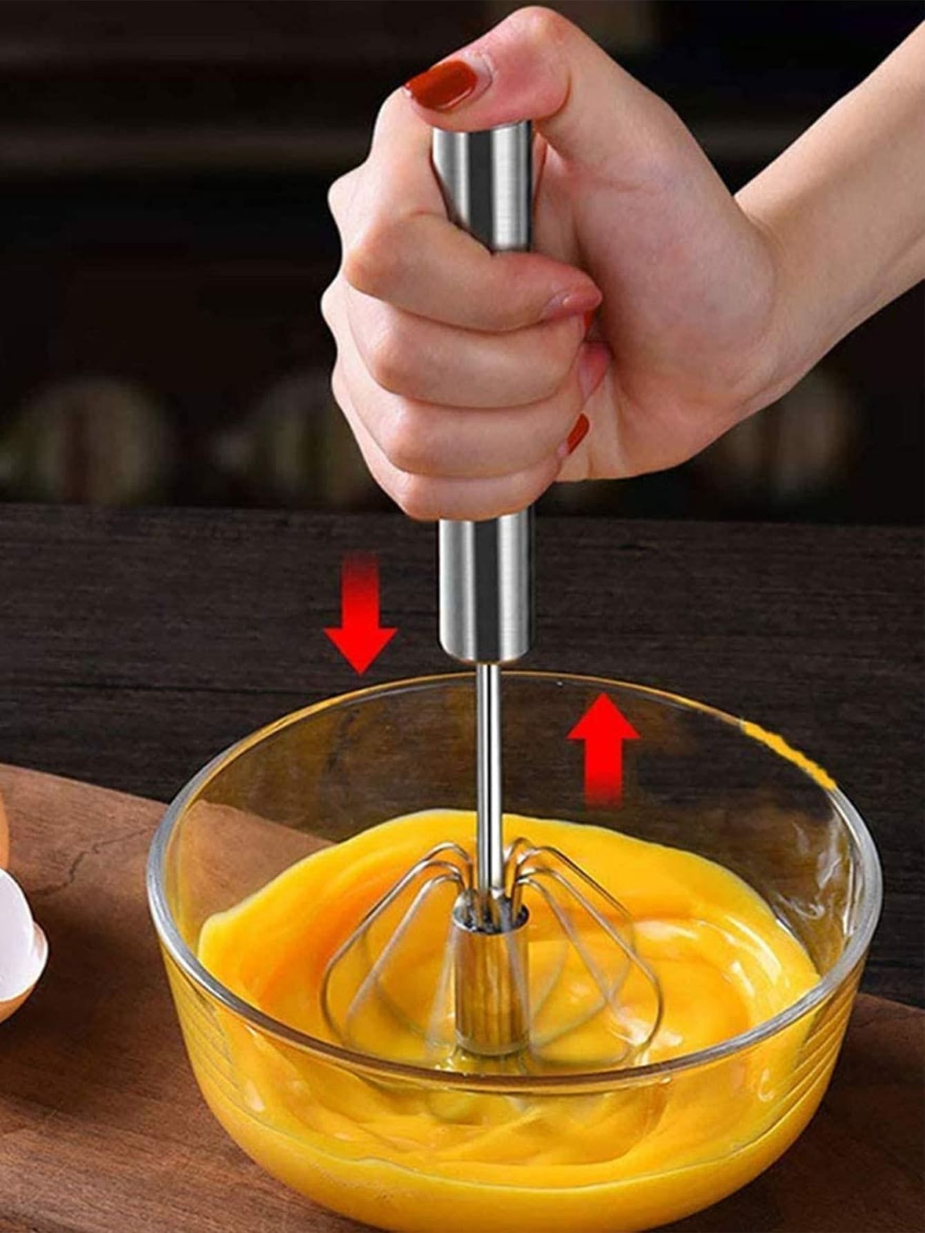 Basic Living 1Pc Hand Press Whisk