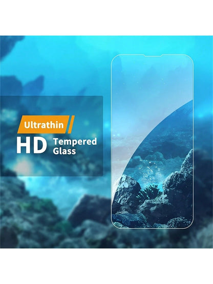 HD Tempered Glass Screen Protector - 2 Pack, 9H Compatibility for iPhone 6 to 16 Series, Including Pro Max Models