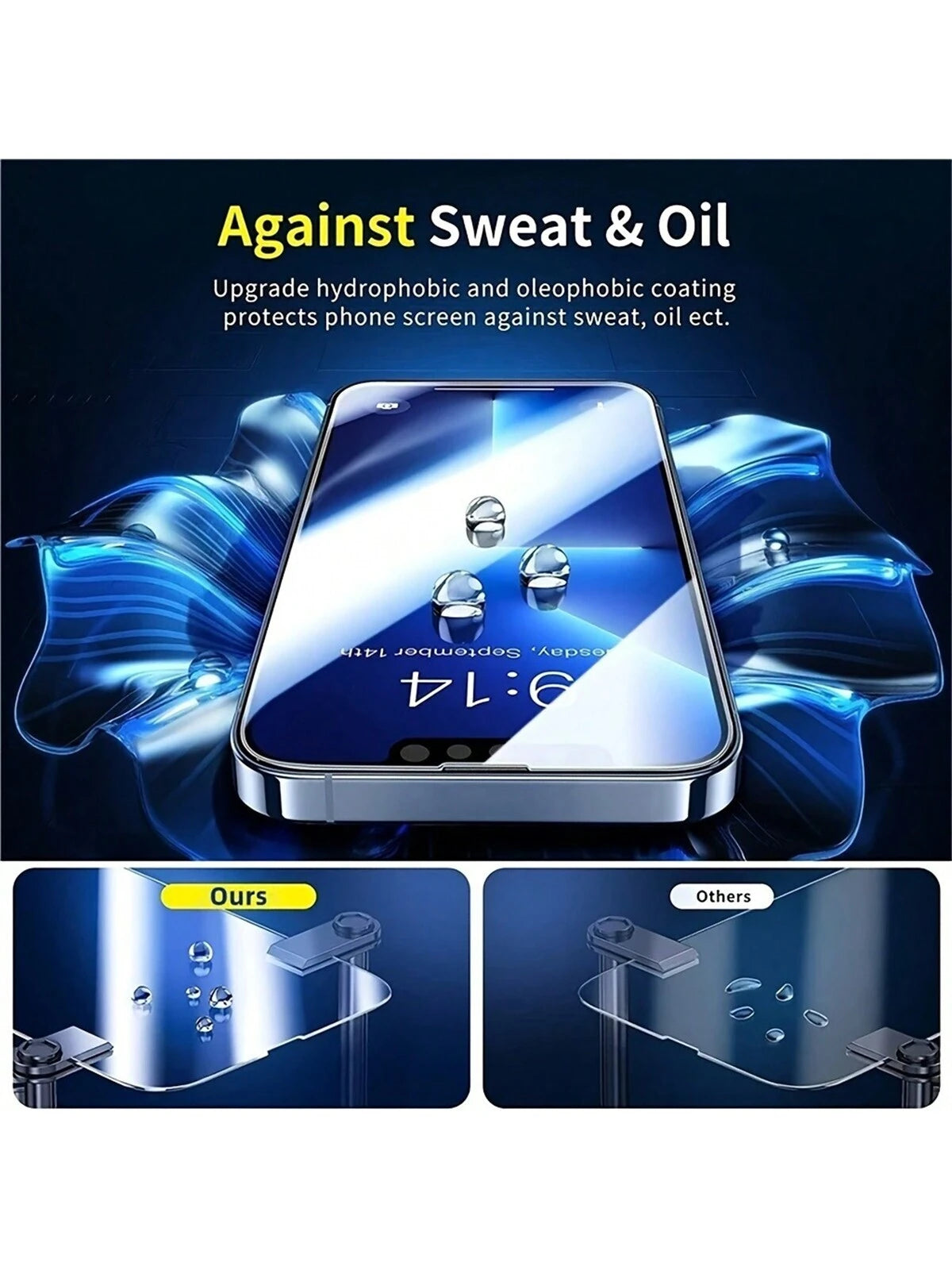 HD Tempered Glass Screen Protector - 2 Pack, 9H Compatibility for iPhone 6 to 16 Series, Including Pro Max Models
