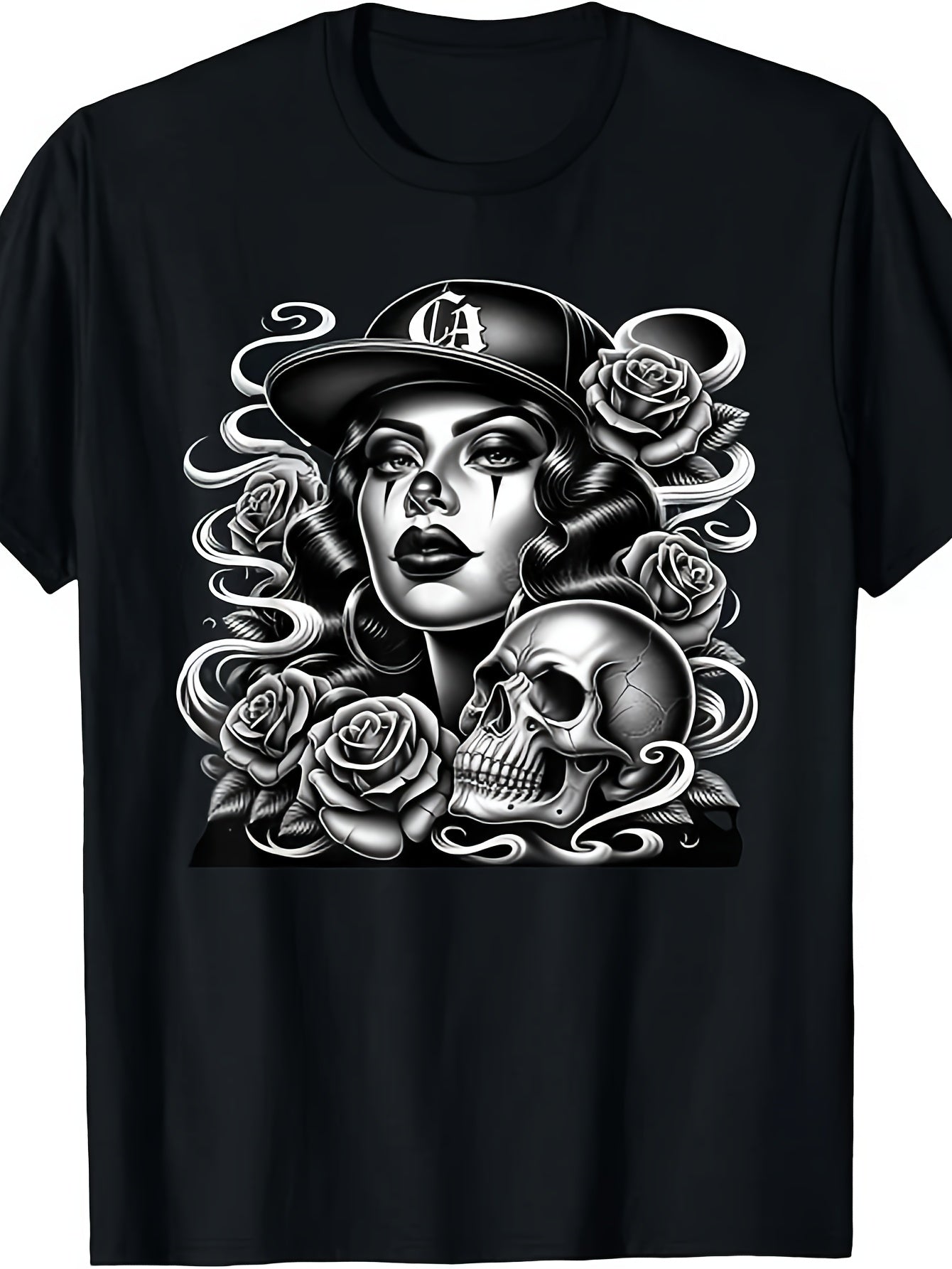 Mexican Street Culture Lowrider Beautiful Latina Women T-Shirt Same style for men and women 2025 summer short-sleeved printed T-shirt pure 220G, Casual Wear, Summer Fashion, Retro Design, Streetwear Aesthetic, Breathable Mate