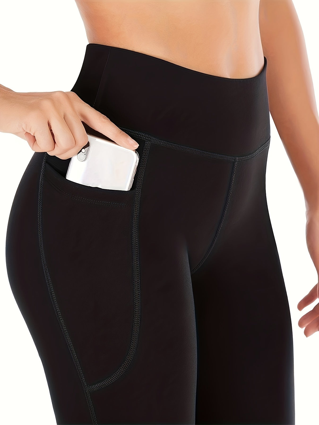 Women's High Waist Bootcut Yoga Pants with Slimming Effect and Convenient Pockets - Perfect for Fitness and Workout Activities
