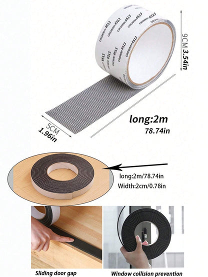 1 Roll Window Screen Repair Tape, Self-Adhesive Mesh Tape for Window Screen Hole Patching, Window Mesh Repair Strips for Dormitory Curtain, Self-Stick Window Screen Repair Tape, Window Screen Repair Patch, Hole Tear Insect/Noise Proof Window Sill Sealing Strip