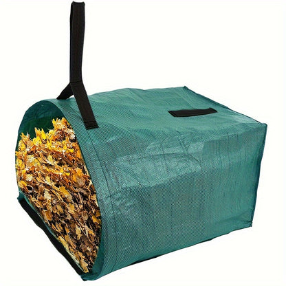 Large Capacity 200L Dustpan Garbage Bag((1pc)-with A Pair Work Gloves, Garden Collection Bag, Durable Waterproof Material, Suitable for Leaves, Grass Clippings Garden Waste, Convenient Foldable Design, Easy to Store And Use,