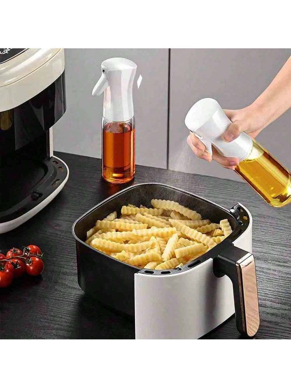 1Pc Press-Type Oil Spray Bottle, Household Seasoning Pot, Dustproof Oil Control Bottle for Kitchen Air Fryer, Oil Sprayer Bottle Camping